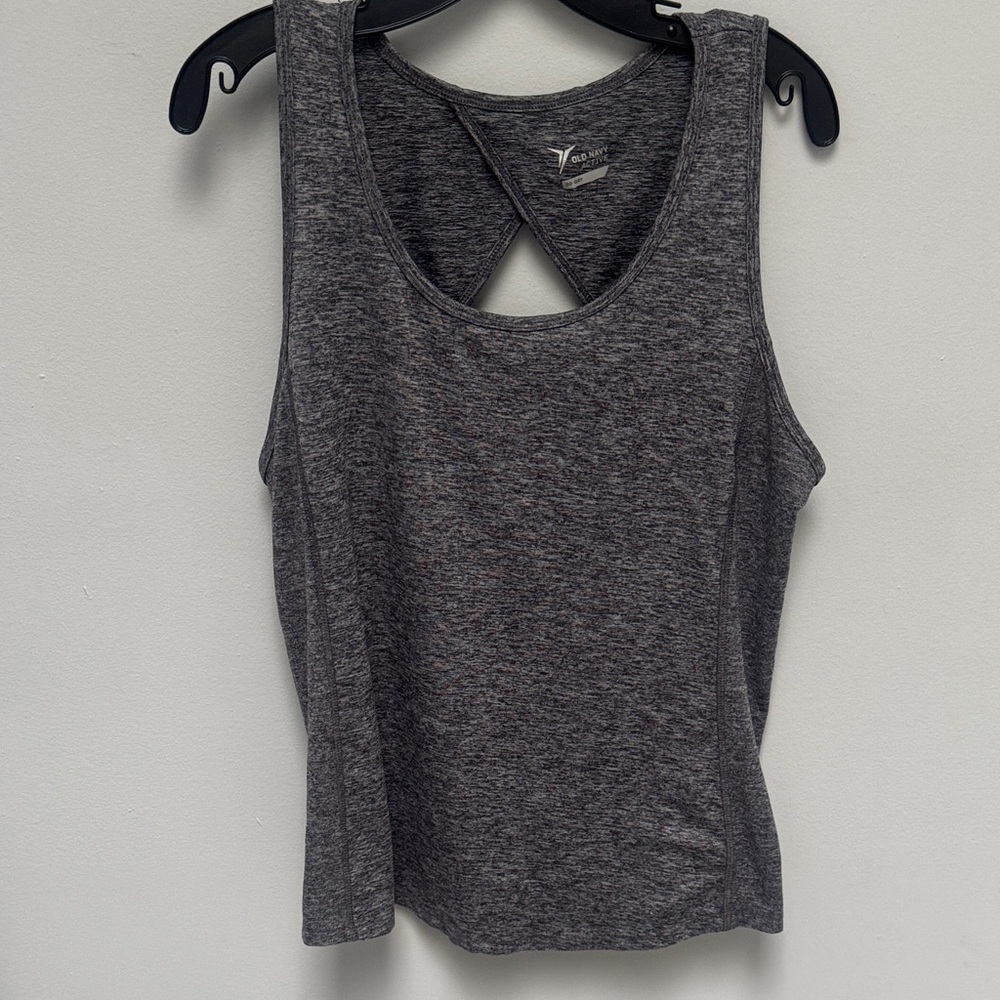 Old Navy Active Heather Gray Tank Top